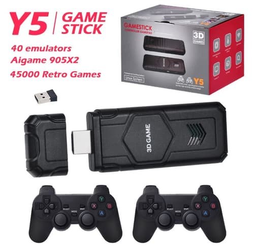 Game Stick Y5: La Revolución en Consolas de TV con Controlador Inalámbrico Recargable